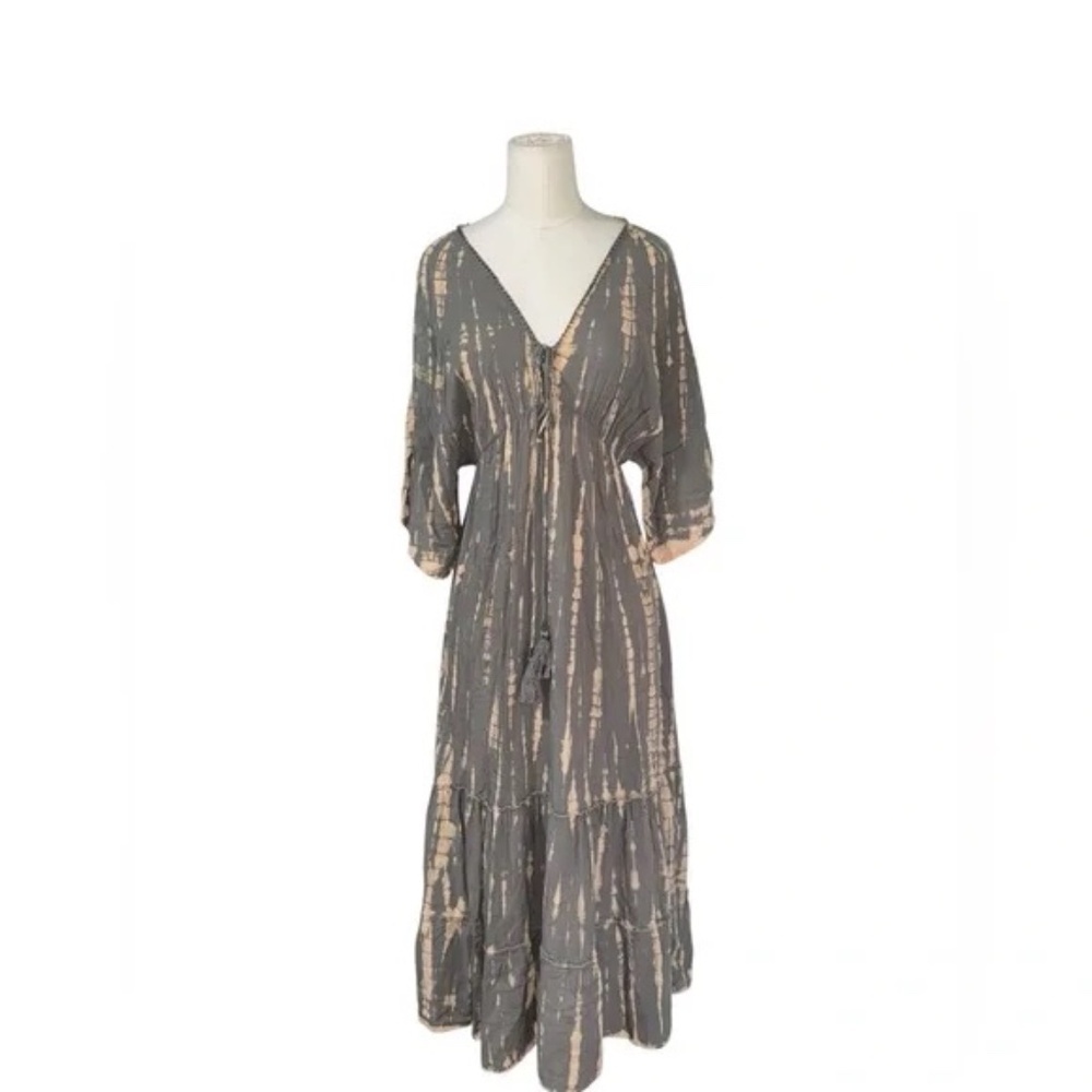 Bali Queen Kaftan Maxi Tie Dye Dress - One Size